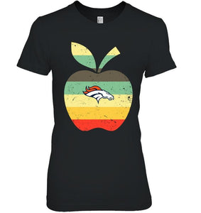 Denver Broncos teacher apple retro shirt