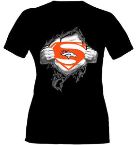 Denver Broncos Superman Ripped shirt