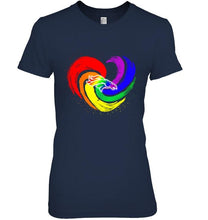 Load image into Gallery viewer, Denver Broncos lgbt tornado heart shirt
