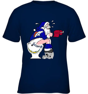 Santa Denver Broncos Toilet shirt