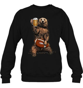 Denver Broncos Beer drinking bear shirt