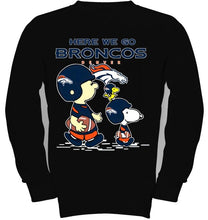 Load image into Gallery viewer, Here we go Denver Broncos snoopy shirt
