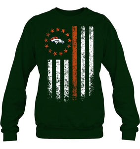 Denver Broncos american flag star shirt