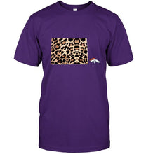 Load image into Gallery viewer, Denver Broncos panther pattern state map shirt
