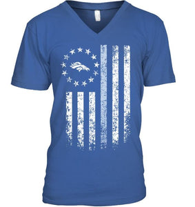 Denver Broncos american flag stars shirt