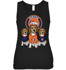 Denver Broncos Beagles fan shirt