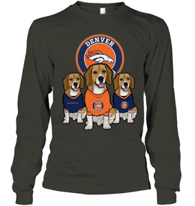 Denver Broncos Beagles fan shirt