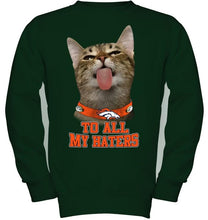 Load image into Gallery viewer, Denver Broncos cat to all my haters shirt
