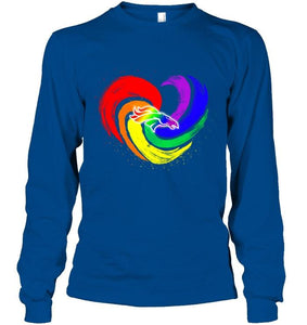 Denver Broncos lgbt tornado heart shirt