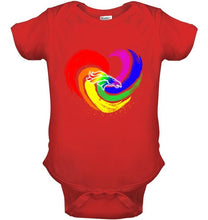 Load image into Gallery viewer, Denver Broncos lgbt tornado heart shirt
