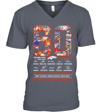 Load image into Gallery viewer, 60 years of Denver Broncos thank you for the memories shirt
