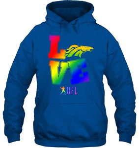 Love Denver Broncos lgbt NFL shirt