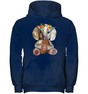 Elephant loves Denver Broncos shirt