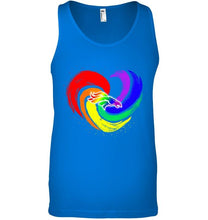 Load image into Gallery viewer, Denver Broncos lgbt tornado heart shirt
