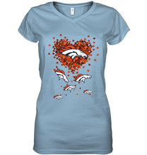 Load image into Gallery viewer, Denver Broncos tiny hearts shape shirt
