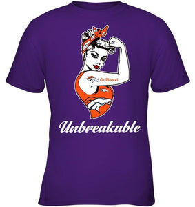 Go Denver Broncos unbreakable girl shirt