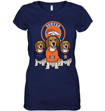 Load image into Gallery viewer, Denver Broncos Beagles fan shirt
