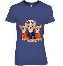 Load image into Gallery viewer, Denver Broncos Chihuahuas fan shirt
