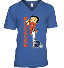 Load image into Gallery viewer, Denver Broncos betty boop fan shirt
