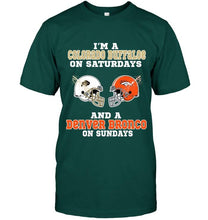 Load image into Gallery viewer, I&#39;m Colorado Buffaloe on saturdays and Denver Bronco on sundays shirt
