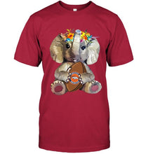 Load image into Gallery viewer, Elephant loves Denver Broncos shirt
