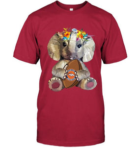 Elephant loves Denver Broncos shirt