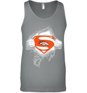 Denver Broncos Superman Ripped shirt