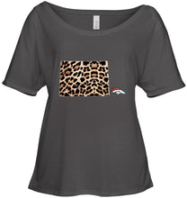 Load image into Gallery viewer, Denver Broncos panther pattern state map shirt
