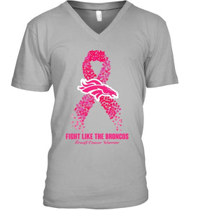 Denver Broncos fight like the Broncos br east cancer warrior shirt