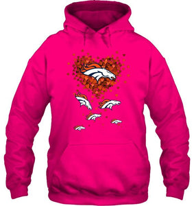 Denver Broncos tiny hearts shape shirt