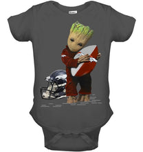 Load image into Gallery viewer, Groot loves Denver Broncos fan hoodie
