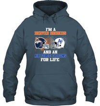 Load image into Gallery viewer, i'm a Denver Bronco and an Air Force Falcon for life shirt
