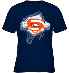 Denver Broncos Superman Ripped shirt