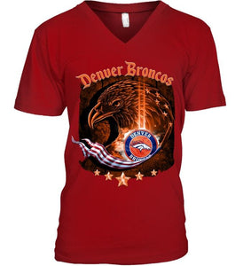 denver broncos eagle american flag shirt