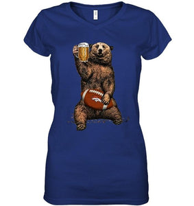 Denver Broncos Beer drinking bear shirt