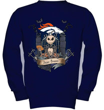 Load image into Gallery viewer, Denver Broncos Jack Skellington shirt
