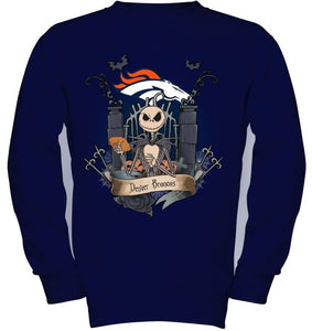 Denver Broncos Jack Skellington shirt