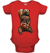 Load image into Gallery viewer, Denver Broncos Beer drinking bear shirt
