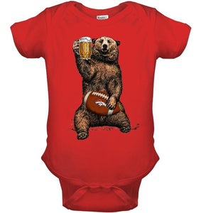 Denver Broncos Beer drinking bear shirt