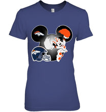 Load image into Gallery viewer, Denver Broncos Minnie cheerleader shirt
