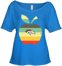 Load image into Gallery viewer, Denver Broncos teacher apple retro shirt
