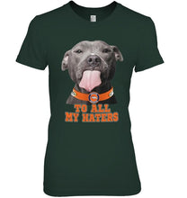 Load image into Gallery viewer, Denver Broncos to all my haters pitbull shirt
