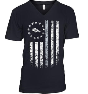 Denver Broncos american flag stars shirt