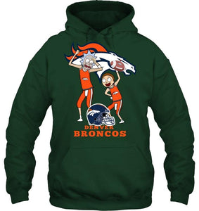 Denver Broncos Rick and morty fan shirt