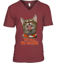 Load image into Gallery viewer, Denver Broncos cat to all my haters shirt
