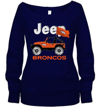 Load image into Gallery viewer, Jeep Denver Broncos fan hoodie
