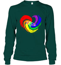 Load image into Gallery viewer, Denver Broncos lgbt tornado heart shirt
