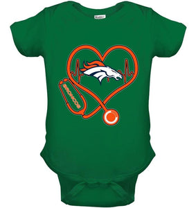 Denver Broncos nurse scope love heartbeat shirt