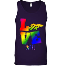 Load image into Gallery viewer, Love Denver Broncos lgbt NFL shirt
