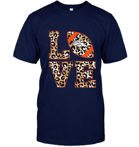 Love Denver Broncos panther pattern shirt